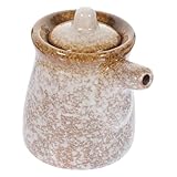 Pot de sauce soja : pratique et pratique : équipé d'une petite bouche, il peut contrôler avec précision la quantité d'assaisonnement, ce qui le rend plus pratique à utiliser.