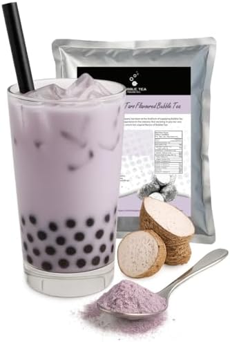 1kg Taro Bubble Tea Powder | Classic Boba Drink Mix with Real Taro | 33 Servings | Gluten Free & Vegetarian | Creamy Sweet Flavour | Perfect for Milk Tea, Smoothies, Iced Drinks & Desserts
