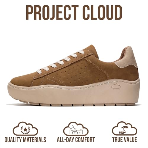 Image of Project Cloud Platform Sneakers for Women - Lightweight Womens Sneakers with Memory Foam Insole - Non Slip Lace-Up Womens Shoes - Perfect Summer Shoes for Women 2026 (Bossy)