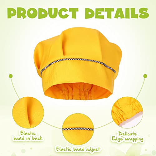 28 Pcs Kids Apron Bulk Chef Hat Set, Adjustable Children's Bib Apron Boys Girls Aprons With 2 Pockets Chef Costume (Multicolor) #TOP2