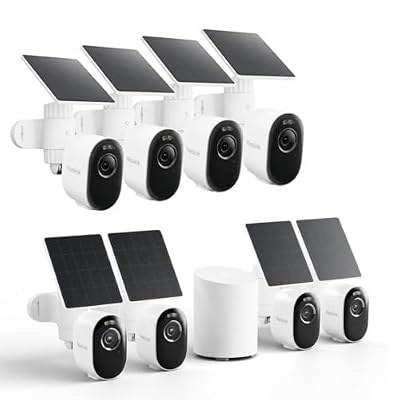 REOLINK Security Cameras Outdoor Wireless WiFi, 8XArgus 3 Pro+Solar Panel with Home Hub, 5MP Color Night Vision, 2.4G/5Ghz WiFi, Non-Stop Solar Powered, Human/Vehicle Detection