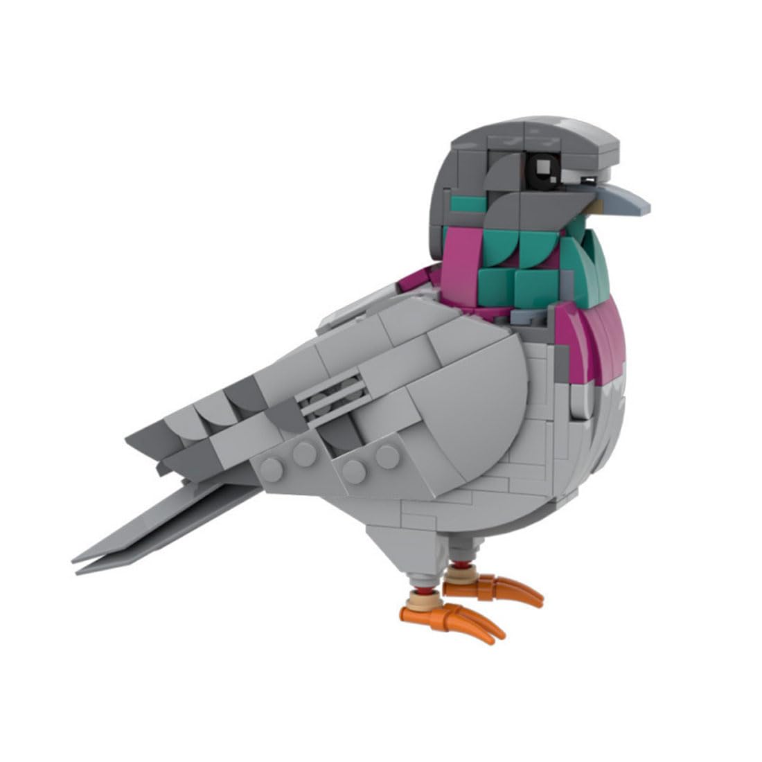 Piudwe Pigeon Building Blocks, 255PCS Nature Animal Building Set, Bird Animal Construction Set