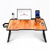 Shree Mahadeep Enterprise Study Table Bed Table Premium Laptop Table/Foldable and Portable Wooden/Writing Desk for Office/Home/School (Wood US Cotted) #1
