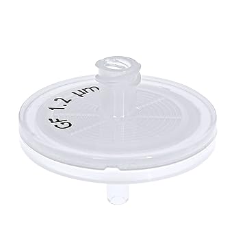 GVS Filter Technology, Syringe Filter, ABLUO, 25mm, Glass Fiber Membrane, 1.2?m, PP Housing, 10/pk