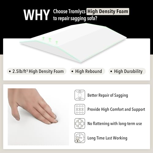 Tromlycs Sofa Couch Cushion Support for Sagging Seat Trapezoidal Furniture Seat Under Cushion Sag Repair Set of 3 - Image 5