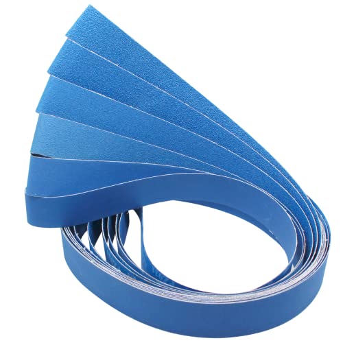 FEIHU Bandas de lijado de metal profesionales 50 x 2000 mm.Granos (60, 80, 100, 120, 240, 320) Adecuado para lijadoras de banco, lijado y pulido. (6 piezas)
