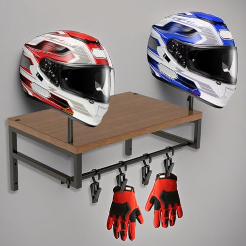 Helmhalter Wand, Motorrad Garderobe Wandhalterun,Taktischer Westenplattenträger, Multifunktionaler Helmhalter, Motorradhelmhalter Plattenständer mit Motorradzubehör Helmaufhänger Wandhalterung