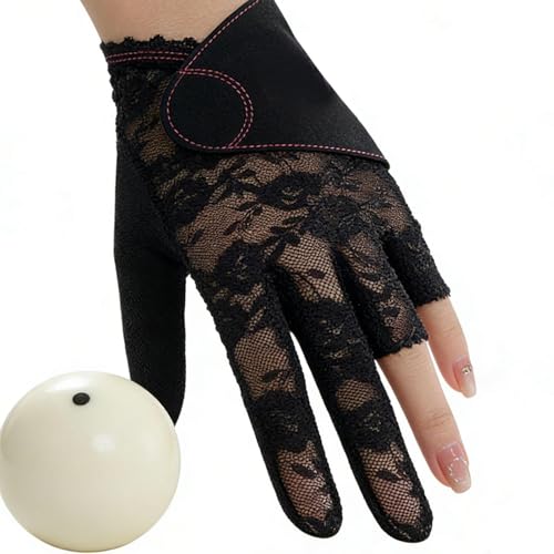 Gant de billard main gauche en dentelle extensible pour salle