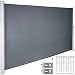 VEVOR Schermo da Patio Retrattile Tende da Sole Paravento Laterale 160x300 cm Protezione da Sole da Giardino Tendalino a Colore Nero, con Uso Domestico o Commerciale, Ideale per Spazi Esterni