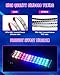Led Lights for Car Accessories Interior, Smart RGB+IC Interior Car Lights, App & Remote Control Multicolor Footwell Under Dash Chasing Inside Light Kits 4 Lines Music Sync Mode for Cars Truck ATV UTV