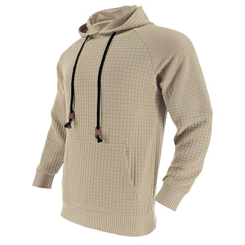 Sweat Homme avec Capuche Coupe Slim Pull Maille Fine Col Roulé Zippé