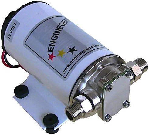 2.1 GPM Gear Pump 12v with Larger 10A Motor for Motor Oil or Diesel Fuel Transfer