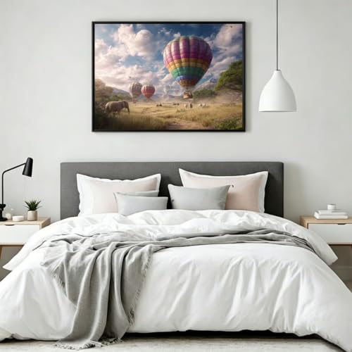 Regalos Mujer Pintar por Numeros Adultos Originales Lienzo Globo Aerostático para Pintar 3