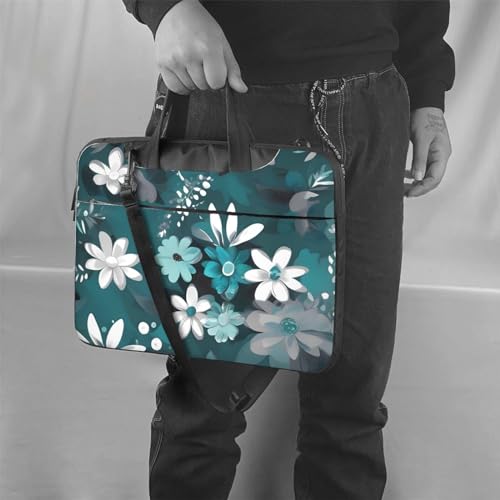 Maletín para laptop con patrón floral, 15.6 pulg miniatura 2
