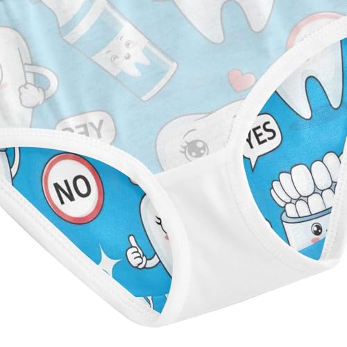 Toddler Briefs, Cute Cartoon Characters Dental Girls Underwear Cotton, 2–8 Years4