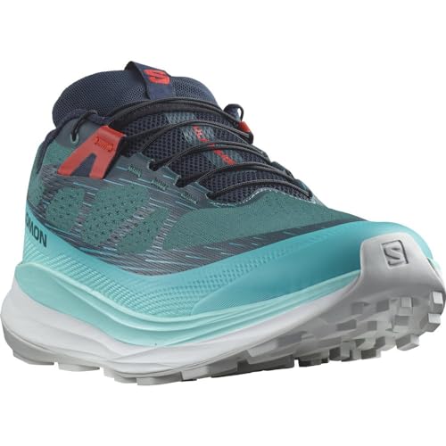 Salomon Salomon Ultra Glide 2 Men's Trail Running Shoes, Atlantic Deep/Blue Radiance/Fiery Red, US 10 M