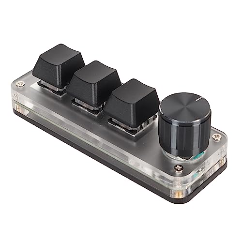 Teclado Mecánico Gamer 3-Teclas USB-C Negro