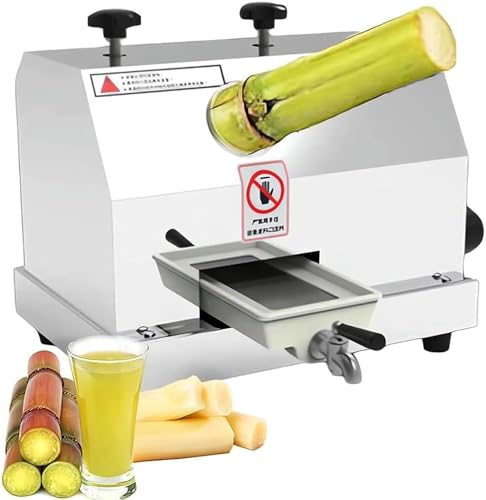 Manual Sugar Cane Juicer Machine – Commercial Sugarcane Extractor with 3 Stainless Steel Rollers and 2.4" Large Feeding Chute, High-Efficiency Output of up to 110 lbs per Hour
