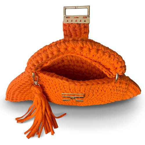 Image of Evening Clutch Bag for Women, Handmade Crochet Wedding Party Purse, Small Flap Formal Crossbody Handbag Evening Clutch