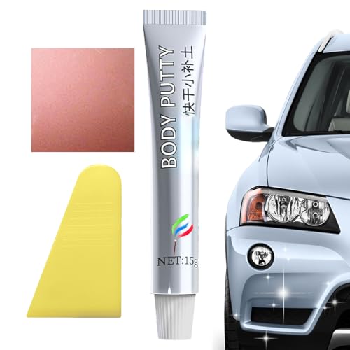 Car Body Filler - Automotive Dent Repair Putty Kit | Multi-Purpose Auto Body Compound for Scratches | Cracks Holes Rust Repair On Bumper Door Panel Hood, Easy Sanding & Paintable