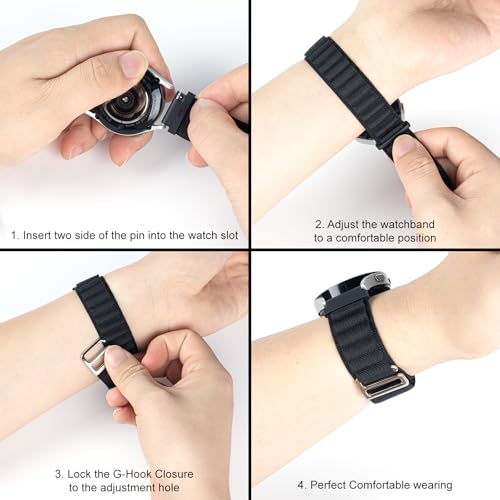 Correa de nylon 20mm para reloj, ajustable y deportiva miniatura 3