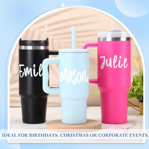 Calcomanías de vinilo texturizado DTF UV de alta resistencia para vasos y termos 7
