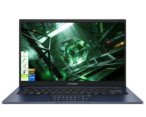 Image of ASUS 2026 Vivobook 14" FHD Laptop, 10 Cores Intel i7 Processor, 16GB RAM 1TB SSD, Windows 11, Thin&Light Notebook for Business & Students, Ideal for Office, Video Conferencing&Travel Use, LE Bundle