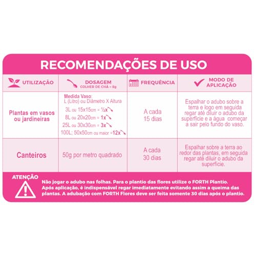 Fertilizante Adubo Forth Flores 400 Gramas - Balde