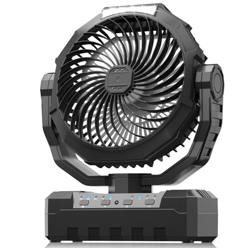 AVAVO 2PCS Detachable Battery Rechargeable Fan - Portable Camping Fan