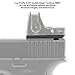 UTG Super Slim RMR Mount, for Glock Rear Sight Dovetail, Black