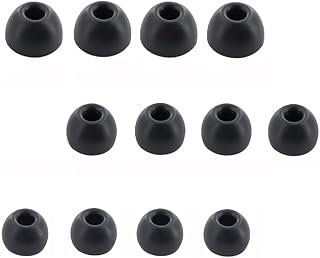 Replacement Silicone Ear Tips for an ker Sound core Space A40, Life A1, P3, P3i, Replacement Earbuds, 6 Pairs S/M/L(Black, Boxed) 713b6p