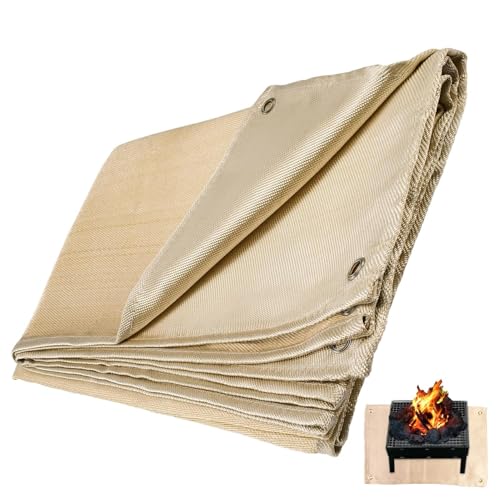 Coperta saldata ad alte prestazioni, coperta saldata in fibra di vetro, isolamento ignifugo ad alte prestazioni, strumento di protezione antincendio con robusto passante in metallo per l'uso come