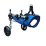 Adjustable Small Dog Wheelchair - Mobility Aid for Disabled Pets with Back Leg Issues - Leg Brace & Hip Support (Medium Size)