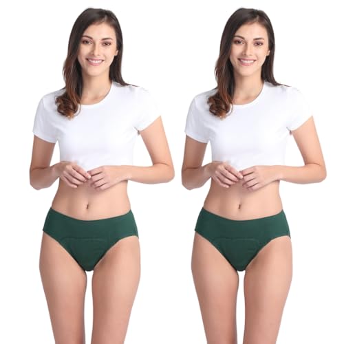 Image of Adira | Hipster Panties for Women | Period Panties for Women Leak Proof & Breathable | Hipster Fit for Medium Flow | Use with Pad for Non Icky Feeling | Patented Design | Pack of 2