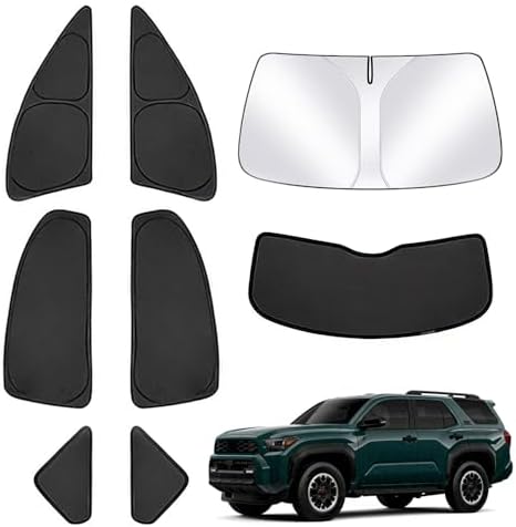 Full Set Car Window Shades & Windshield Sun Shade for Toyota 4Runner Accessories 2025 20...