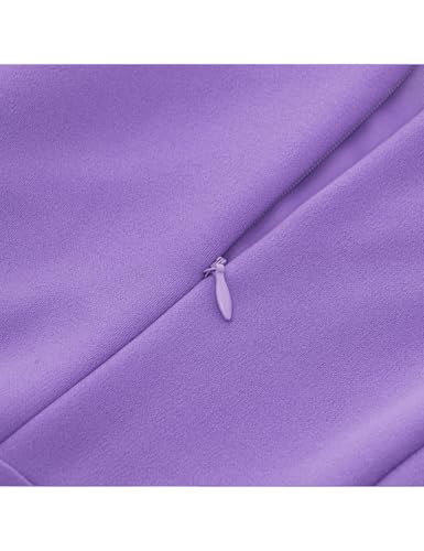 Image of HomRain Women's Church Dresses Modest Bell Sleeve Wedding Guest Cocktail Tea Party Vintage Evening Dress