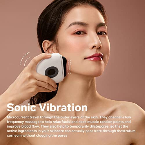 Gua Sha Facial Tools,Zdeer Electric Gua Sha With Heat & Vibration Face Massager,Gua Sha Stone Guasha Tool For Face,Anti-Aging & Wrinkles,Puffiness,Double Chin Reducer,Tension Relief(Black) #TOP2