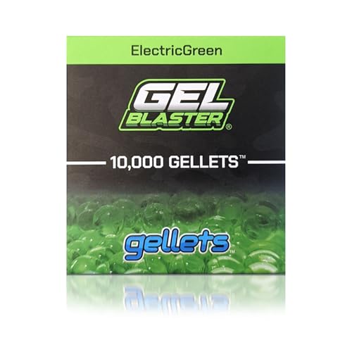 Gel Blaster 10,000 Gellets Refill Ammo - Green, Made for Gel Blasters - Non-Toxic, Water Based Gel Balls - Made Specifically for Gel Blaster