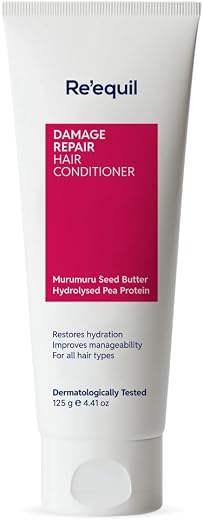 Re'equil Damage Repair Conditioner with Murumuru &amp; Pea Protein | Silicone Free Conditioner | Repairs, Nourishes, and Detan...