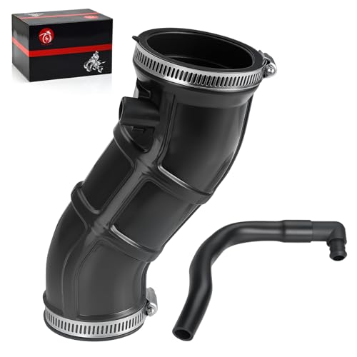 Left Manifold Snorkel Air Box Intake Tube & Elbow PIPE Compatible with Yamaha Raptor 660R YFM660R 2001-2005 5LP-14453-00-00
