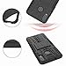 Asuwish Phone Case for Huawei Honor 8X with Tempered Glass Screen Protector and Slim Stand Hybrid Heavy Duty Rugged Protective Cell Cover Hawaii Honor8X Kickstand Mobile Accessories Women Men Black