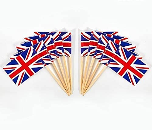 100 banderas griegas de la bandera de Grecia, pequeñas banderas griegas para magdalenas, decoraciones de países, decoración de fiestas, celebraciones, cócteles, comida, bar y tartas Cover