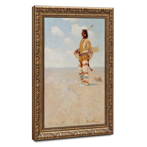 Impression sur toile The Last of His Race par Frederic Remington - Cadre suspendu 30,5x45,7 cm