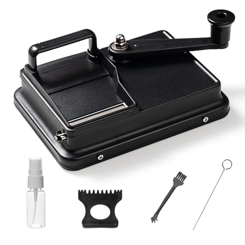 Fanimyholy Maquina de Liar Tabaco, Maquina de Entubar Cigarrillos 8MM, Maquina de Hacer Tabaco, Máquina Rotativa de Cigarrillos Manual, Máquina de Rellenar Tabaco para Cigarrillos Diseño de Riel Doble