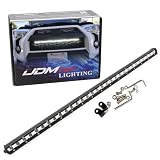 iJDMTOY Behind Grille Upper Mount 32-Inch LED Ultra Slim Light Bar Kit Compatible with 2014-up Toyota 4Runner, Includes (1) 90W High Power LED Lightbar & Behind Grill Mounting Brackets