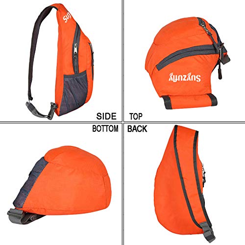 Suyzufly Mini Sling Crossbody Bag - Waterproof Chest Bag For Men & Women, Travel, Hiking, Workout