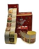 Tarjeta de felicitación de Navidad extraíble que no deja residuos de pegamento, perfecta para personalizar tus regalos de Navidad.