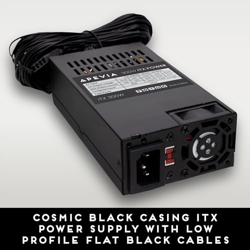 Apevia ITX-AP300W Mini-ITX/Flex ATX / 1U 300W para sistema POS AIO Desktop Gaming Server fator de forma pequeno (Flex ITX) fonte de alimentação de computador - Imagem 4