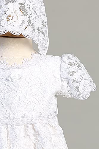 Baby Girls' Christening Clothing, Baptism Outfits For Girls, Newborn Christening Outfit For Baby Girl, Ropa De Bautizo Para Bebé Niña (Size 3-6 Months) White #TOP2