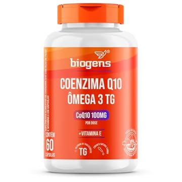 Coenzima Q10 100mg + Ômega 3 TG + Vitamina E Biogens